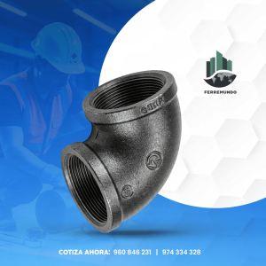 Conexiones Codo 90° Fierro Negro Roscada