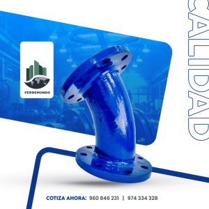 Codo 45° Bridado Hierro Dúctil