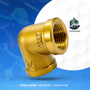 Codo Bronce 90°